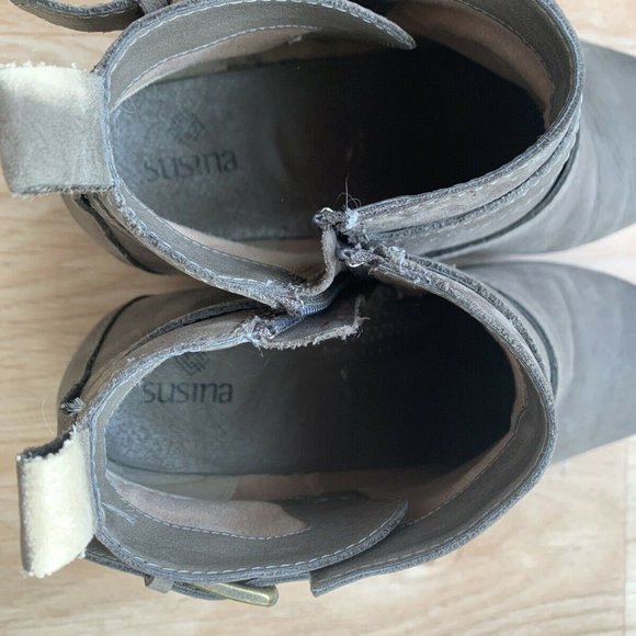Susina Veronica Leather Ankle Booties 2” 5.5M - Picture 5 of 12